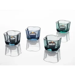 Värmeljusstake 60 mm i återvunnet glas