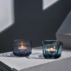 Värmeljusstake 64 mm återvunnet glas