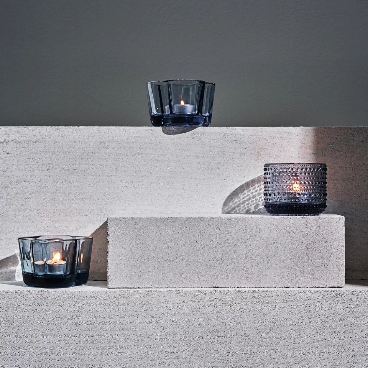 Värmeljusstake 64 mm återvunnet glas