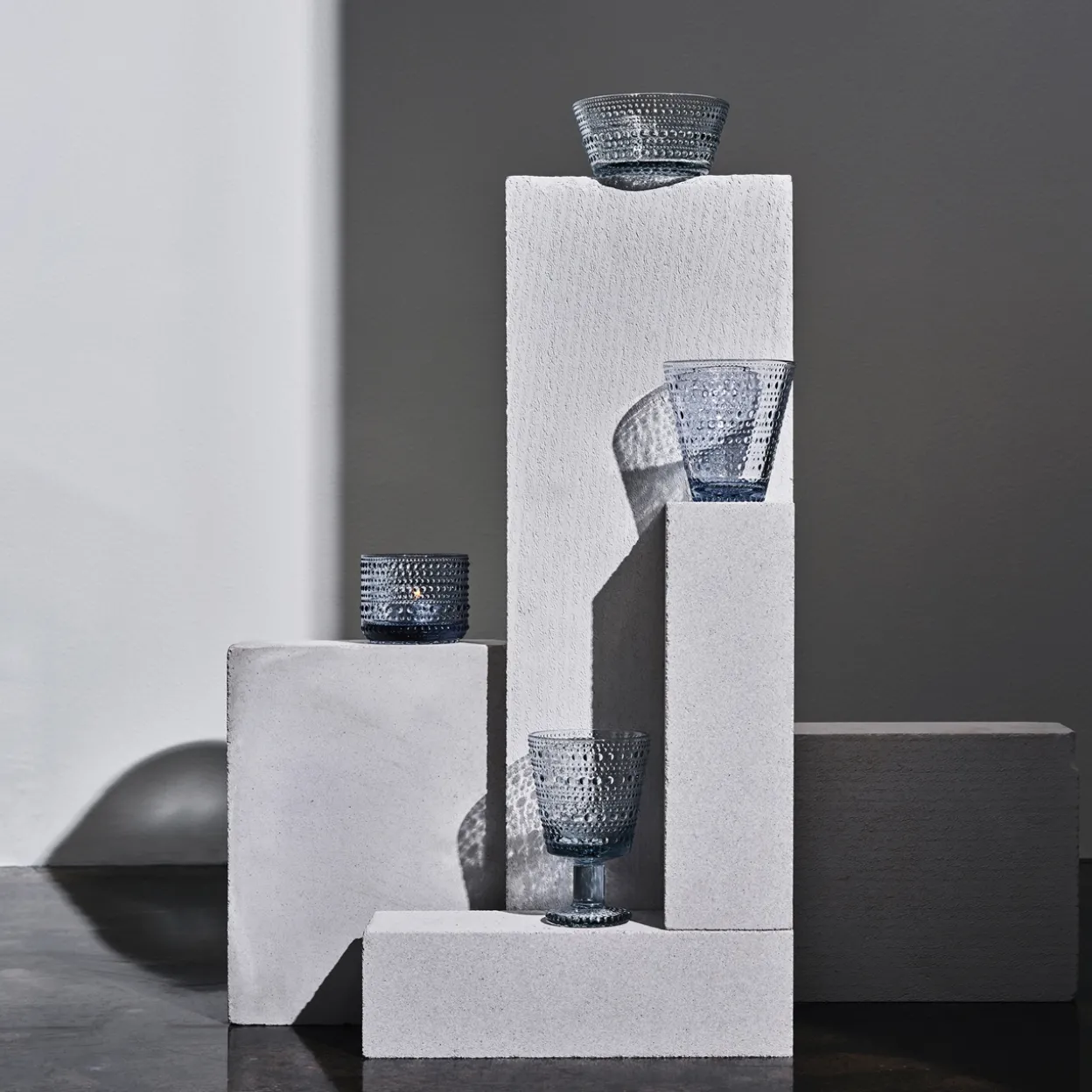 Värmeljusstake 64 mm återvunnet glas